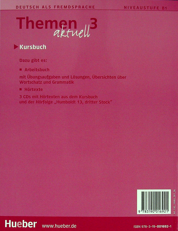 Бумажная книга «Themen aktuell 3, KB, Zertbd», авторов Михаэла Перлманн-Бальме, Андреас Томашевский - фото №1