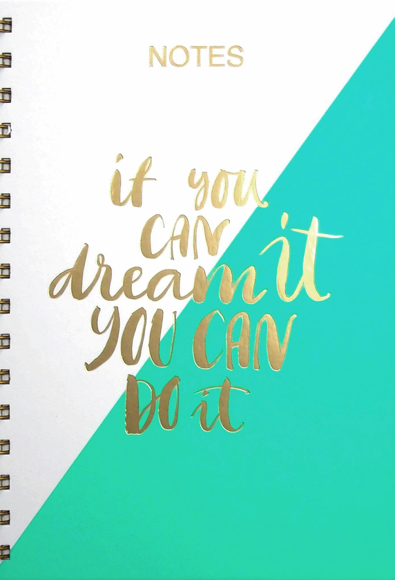  «Блокнот Astra на спирали If you can dream it You can do it (4820230590029 01-4)», бренда Astra - фото №1