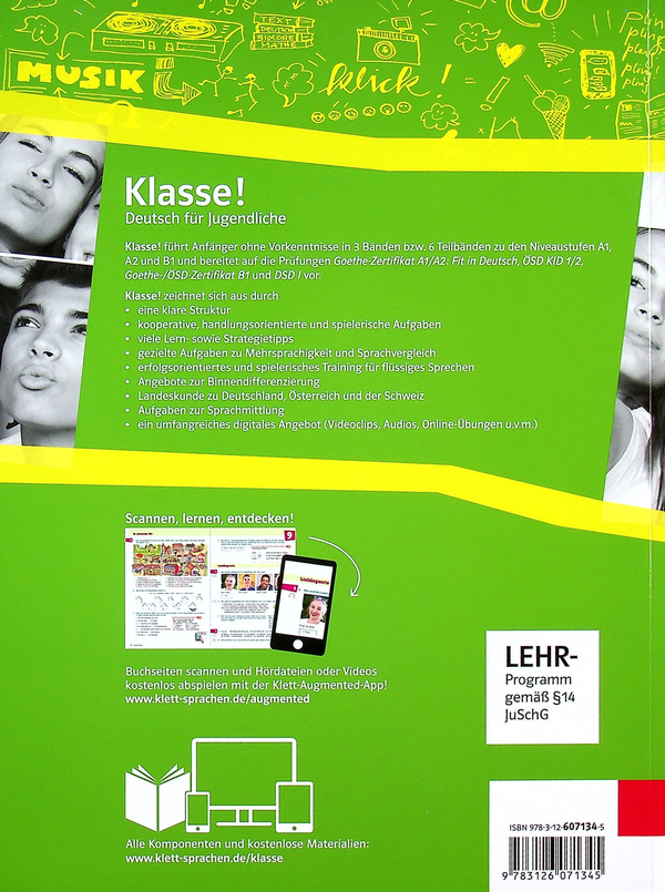 Бумажная книга «Klasse! A2.2 Kursbuch mit Audios und Videos», авторов Таня Майр-Зибер, Уте Койтан, Сара Флир, Беттина Швигер - фото №1