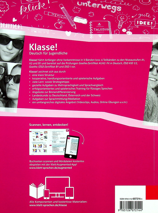 Бумажная книга «Klasse! B1.2 Deutsch für Jugendliche. Übungsbuch mit Audios», авторов Таня Майр-Зибер, Уте Койтан, Сара Флир, Беттина Швигер - фото №1