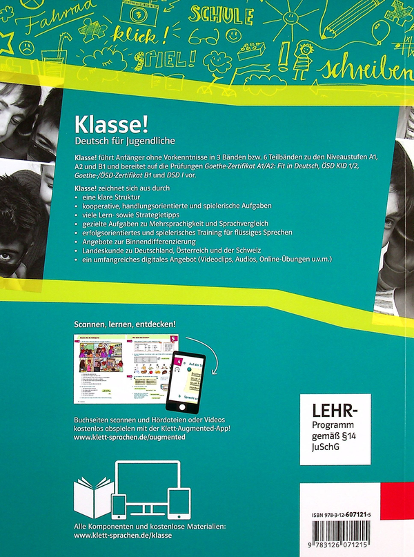 Бумажная книга «Klasse A1.1 Kursbuch mit Audios und Videos», авторов Майкл Кениг, Таня Майр-Зибер, Уте Койтан, Сара Флир - фото №1