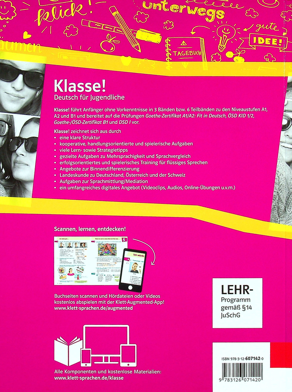 Бумажная книга «Klasse! B1 Kursbuch mit Audios und Videos», авторов Таня Майр-Зибер, Уте Койтан, Сара Флир, Беттина Швигер - фото №1