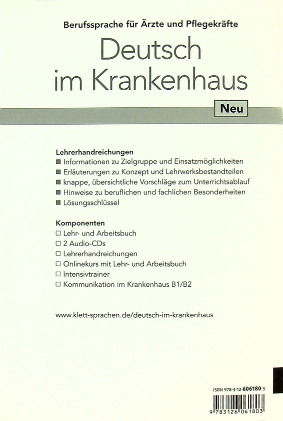 [object Object] «Deutsch im Krankenhaus. Neu Berufssprache für Ärzte und Pflegekräfte. Lehrerhandbuch», авторів Маргрет Роді, Ульріке Фірнхабер-Сенсен - фото №2 - мініатюра