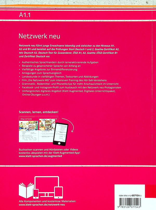 [object Object] «Netzwerk neu A1.1 Kurs- und Übungsbuch mit Audios und Videos», авторів Гелен Шмітц, Пол Руш, Таня Майр-Зібер, Стефані Денглер - фото №2 - мініатюра