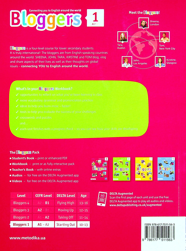 Бумажная книга «Bloggers 1 (A1-A2) Workbook», автор Лаура Бродбент - фото №1
