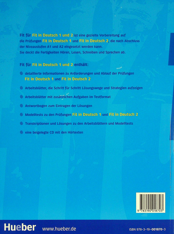 Паперова книга «Fit fur Fit in Deutsch 1 + 2, Buch + CD», авторів Анта Куршіша, Кармен Крісташ, Ліна Пільпайтіте - фото №1