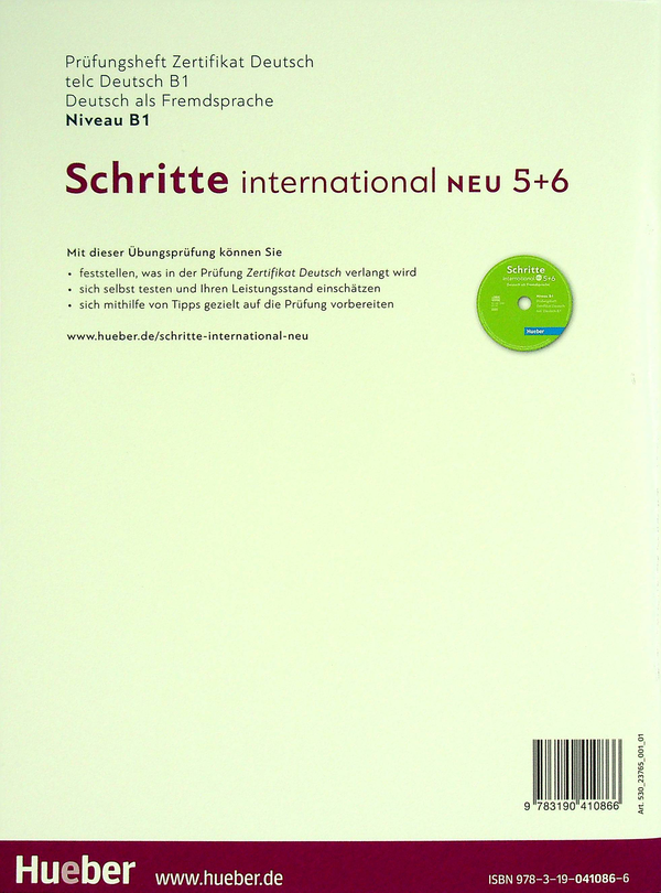 [object Object] «Schritte International. Dreibandige Ausgabe. Prufungsheft telc Deutsch (+ CD-ROM)» - фото №2 - мініатюра
