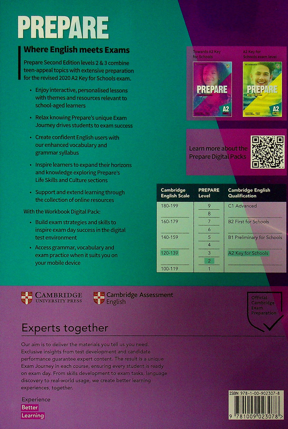 Паперова книга «Prepare Level 2 Workbook with Digital Pack» - фото №1