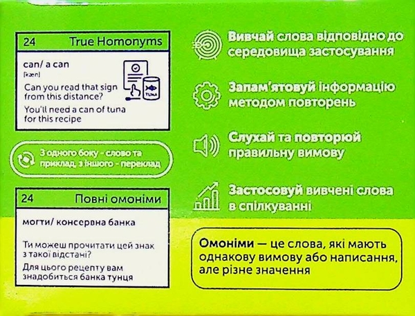 Бумажная книга «English Homonyms. 105 карток» - фото №1