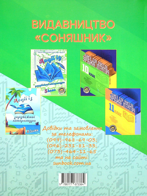 Паперова книга «Зарубіжна література. Книга для вчителя. 9 клас. І семестр», авторів Світлана Березовська, Тамара Кам'янецька, Вікторія Кривенко - фото №1