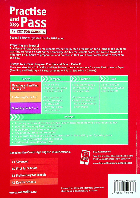 Бумажная книга «Practise and Pass for Schools. Key. Student's Book A2», авторов Меган Родерик, Бернардо Моралес - фото №1
