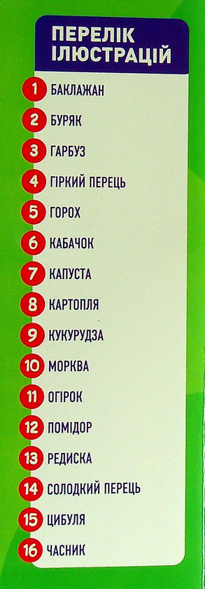 Бумажная книга «Дидактичний матеріал. Розповімо дітям. Про овочі» - фото №1
