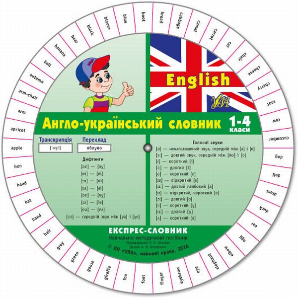 [object Object] «Експрес-словник. English. Англо-український словник. 1-4 класи» - фото №1
