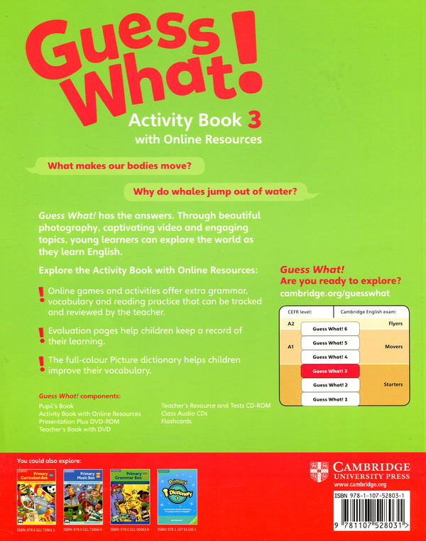 Паперова книга «Guess What! Level 3 Activity Book with Online Resources», автор Лінн Марі Робертсон - фото №1