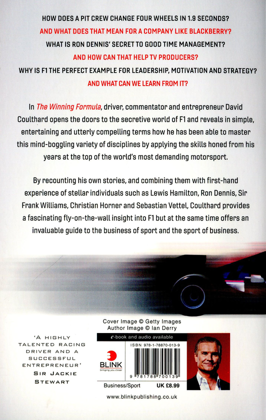 Паперова книга «The Winning Formula. Leadership, Strategy and Motivation The F1 Way», автор Девід Култхард - фото №1