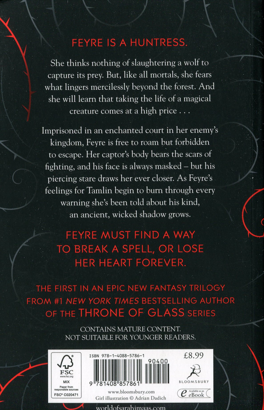 Книга «A Court of Thorns and Roses» – Сара Маас, купити за ціною 419 на ...