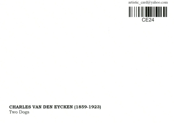 «Открытка Charles van den Eycken — Two Dogs (CE24)», бренда Artistic Card - фото №1