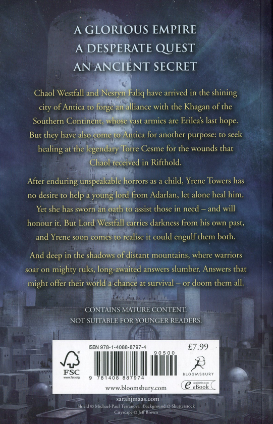Бумажная книга «Tower of Dawn», автор Сара Дж. Маас - фото №1
