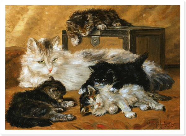  «Открытка Charles van den Eycken — Under Mother's Watch (CE16)», бренда Artistic Card - фото №1