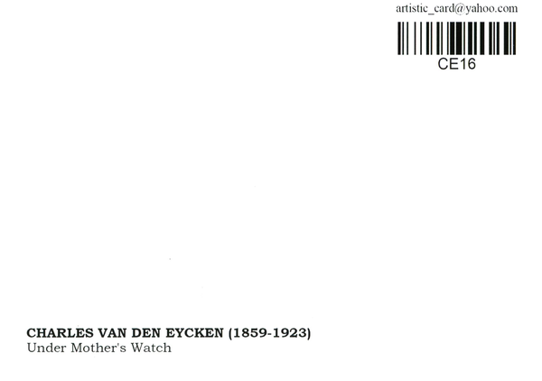  «Открытка Charles van den Eycken — Under Mother's Watch (CE16)», бренда Artistic Card - фото №1