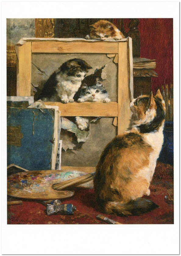  «Открытка Charles van den Eycken — The Torn Canvas (CE15)», бренда Artistic Card - фото №1