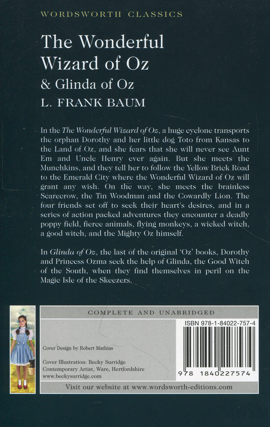 Бумажная книга «The Wonderful Wizard of Oz & Glinda of Oz», автор Лаймен Фрэнк Баум - фото №1