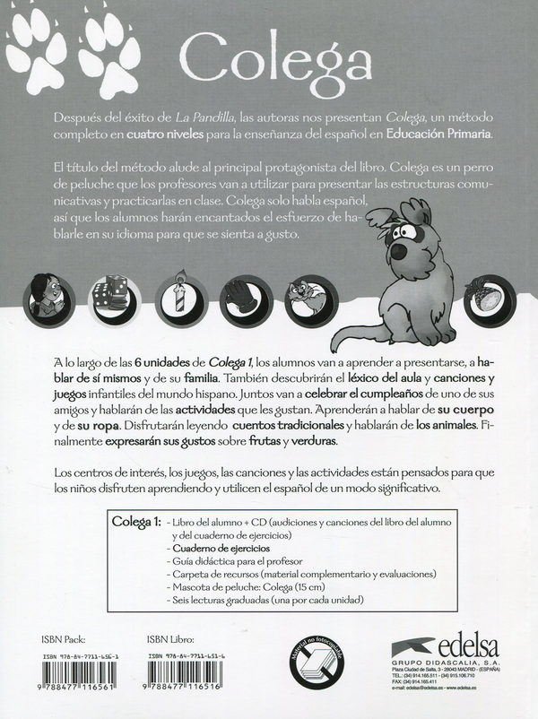 Бумажная книга «Colega 1. Libro del alumno + Cuaderno de ejercicios (комплект из 2 книг + CD-ROM)», авторов Мария Луиза Хортелано, Елена Гонсалес Хортелано, Мария Хосе Лоренте - фото №1