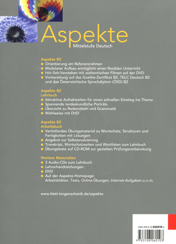 [object Object] «Aspekte 2 (B2). Mittelstufe Deutsch. Arbeitsbuch und Übungstests auf CD-ROM», авторів Гелен Шмітц, Уте Койтан, Таня Зібер, Ральф Зонтаг - фото №2 - мініатюра