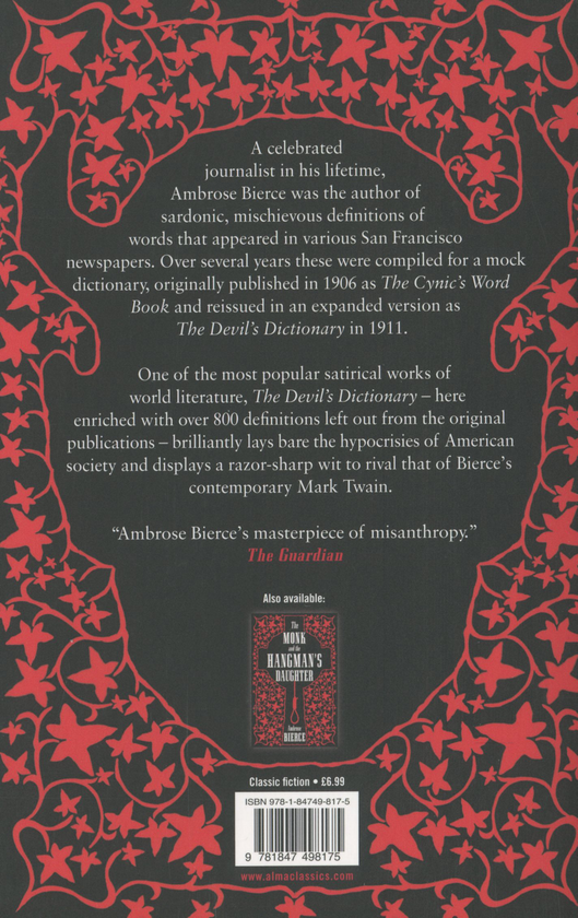 Паперова книга «The Devil’s Dictionary», автор Амброз Бірс - фото №1