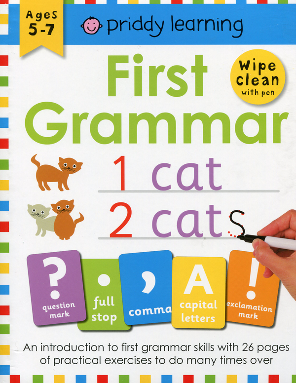 Паперова книга «Wipe clean book. Workbook First Grammar», автор Міс Бретертон - фото №1