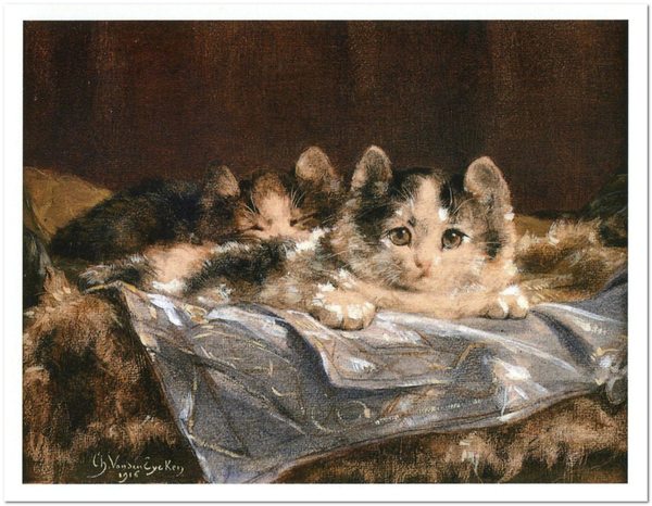 «Открытка Charles van den Eycken — Kittens (CE09)», бренда Artistic Card - фото №1