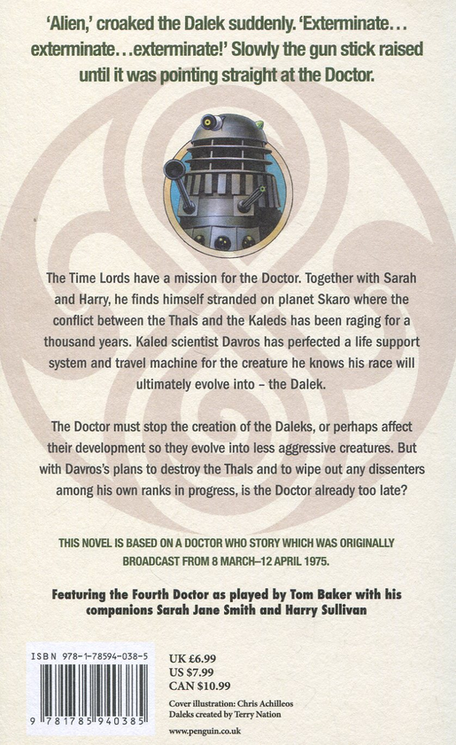 Паперова книга «Doctor Who and the Genesis of the Daleks», автор Терренс Дікс - фото №1