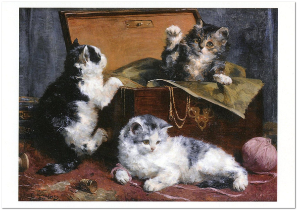 «Открытка Charles van den Eycken — Kittens at Play (CE05)», бренда Artistic Card - фото №1