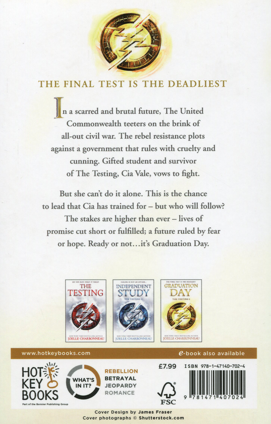Бумажная книга «The Testing 3. Graduation Day», автор Джоэль Шарбонно - фото №1