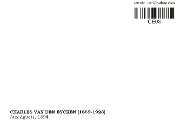  «Открытка Charles van den Eycken — Aux Aguets (CE03)», бренда Artistic Card - фото №1
