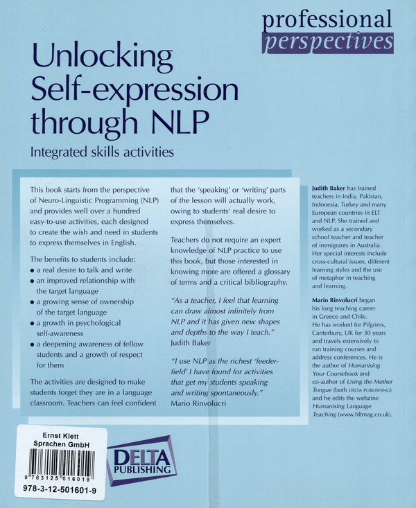 [object Object] «Unlocking Self-expression through NLP. Integrated skills activities» - фото №2 - мініатюра