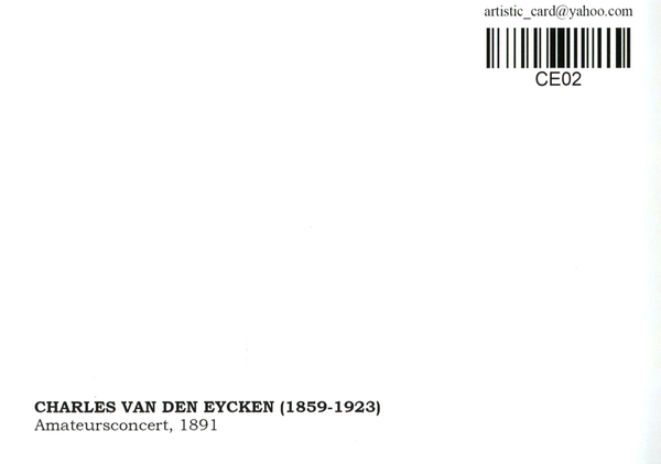  «Открытка Charles van den Eycken — Amateursconcert (CE02)», бренда Artistic Card - фото №1