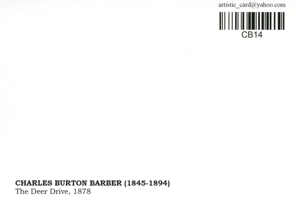 «Открытка Charles Burton Barber — The Deer Drive (CB14)», бренда Artistic Card - фото №1