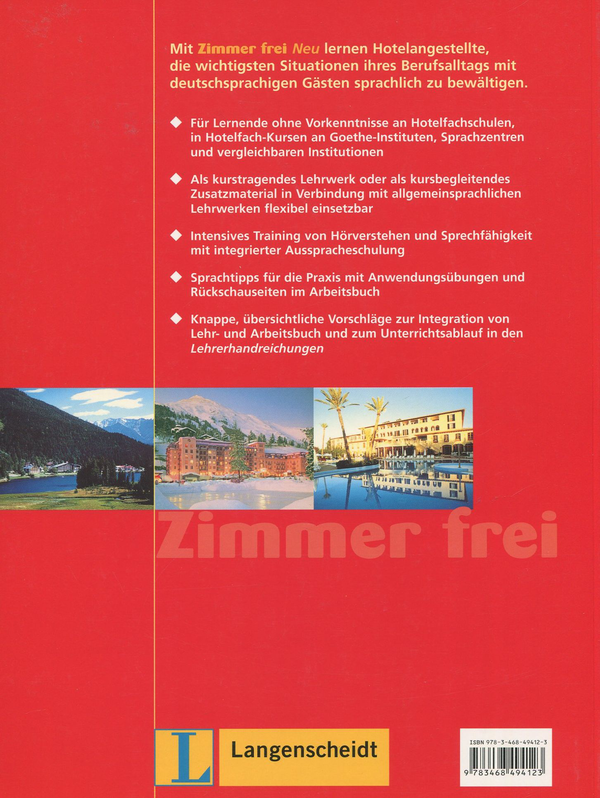Бумажная книга «Zimmer frei. Deutsch im hotel. Lehrbuch», автор Ульрик Кохен - фото №1