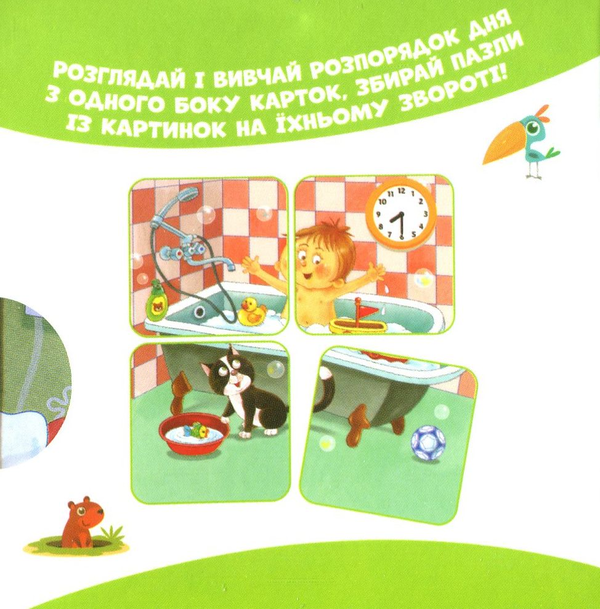 Паперова книга «Мій день. Розпорядок дня на картках» - фото №1