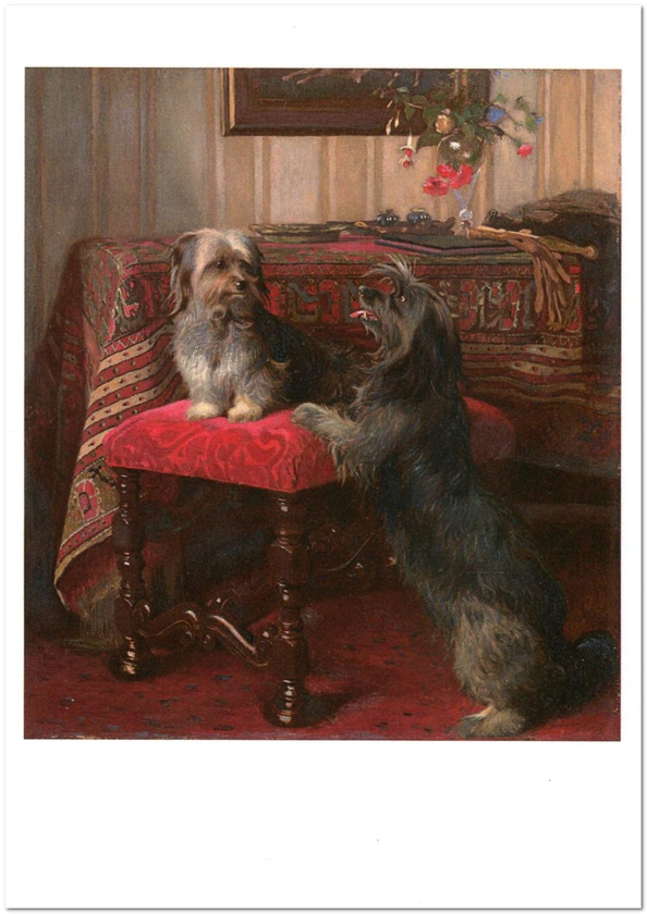 «Открытка Charles Burton Barber — Dot and Cairnach, After Otto Weber (CB13)», бренда Artistic Card - фото №1