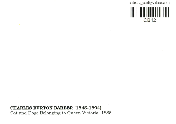 «Открытка Charles Burton Barber — Cat and Dogs Belonging to Queen Victoria (CB12)», бренда Artistic Card - фото №1