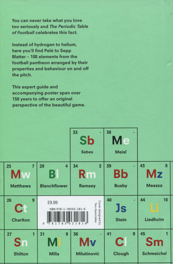 Бумажная книга «The Periodic Table of Football », автор Ник Холт - фото №1
