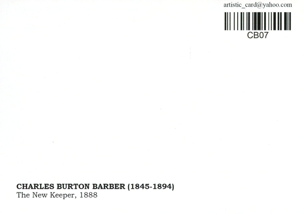«Открытка Charles Burton Barber — The New Keeper (CB07)», бренда Artistic Card - фото №1