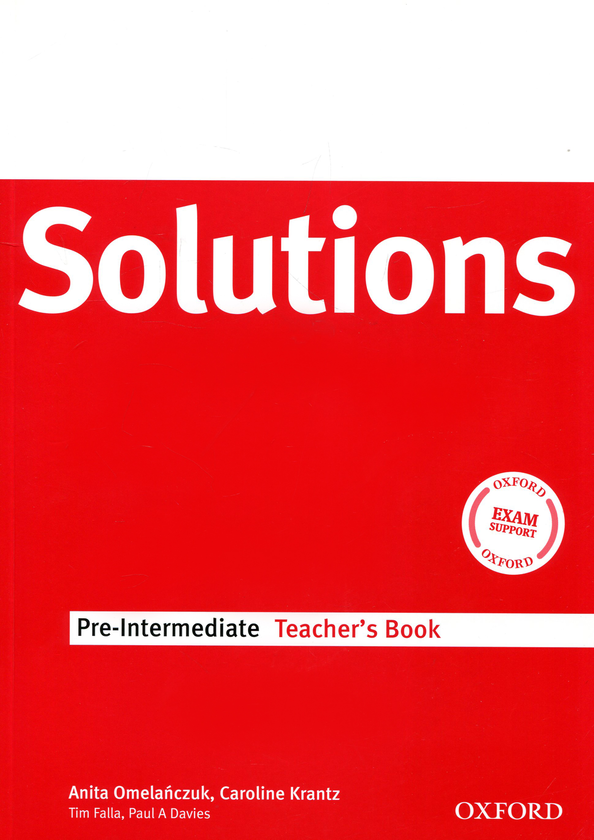 Паперова книга «Solutions Pre-Intermediate. Teacher's Book with Key», автор Аніта Омелянчук - фото №1