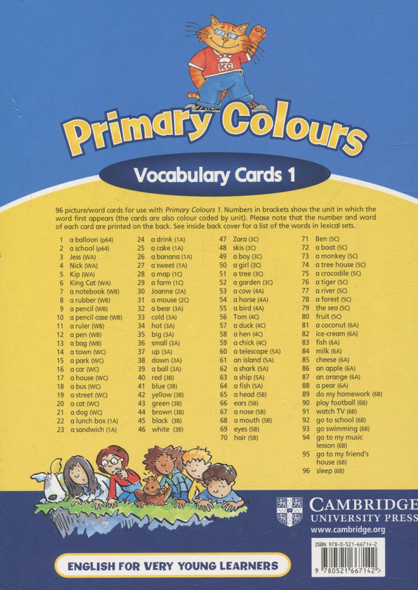 [object Object] «Primary Colours 1. Vocabulary Cards», авторов Эндрю Литтлджон, Диана Хикс - фото №2 - миниатюра