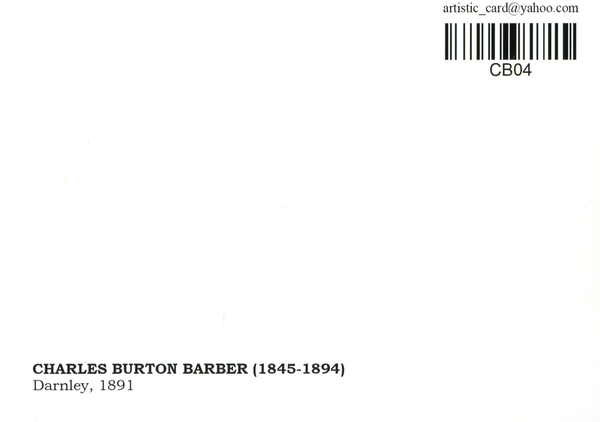 «Открытка Charles Burton Barber — Darnley (CB04)», бренда Artistic Card - фото №1