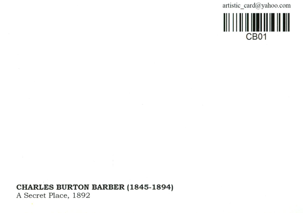  «Открытка Charles Burton Barber — A Secret Place (CB01)», бренда Artistic Card - фото №1