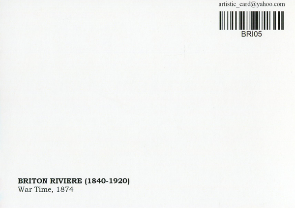 «Открытка Briton Rivière — War Time (BRI05)», бренда Artistic Card - фото №1