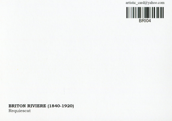 «Открытка Briton Rivière — Requiescat (BRI04)», бренда Artistic Card - фото №1